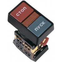 Кнопка PPBB-30 N 1з+1р Пуск-Стоп с подсветкой ИЭК