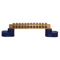 Шина нулевая на 2 угловых изоляторах ШНИ 6х9-12 -У2-С