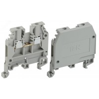 Клемма ЗНИ-2.5 мм.кв. серая без маркировки