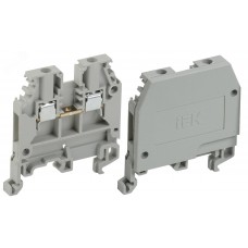 Клемма ЗНИ-2.5 мм.кв. серая без маркировки