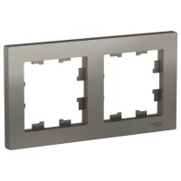 Рамка двухпостовая ATLASDESIGN универсальная сталь Рамка двухпостовая ATLASDESIGN универсальная сталь