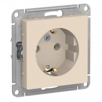 Розетка ATLASDESIGN с заземлением 16А механизм бежевый Розетка ATLASDESIGN с заземлением 16А механизм бежевый