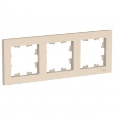 Рамка трехпостовая ATLASDESIGN универсальная бежевый
