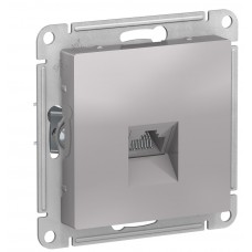 Розетка ATLASDESIGN компьютерная RJ45 механизм алюминий
