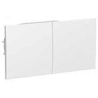 Розетка ATLASDESIGN двойная с заземлением со шторками сдвижная крышка 16А в сборе белый Розетка ATLASDESIGN двойная с заземлением со шторками сдвижная крышка 16А в сборе белый