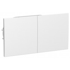 Розетка ATLASDESIGN двойная с заземлением со шторками сдвижная крышка 16А в сборе белый Розетка ATLASDESIGN двойная с заземлением со шторками сдвижная крышка 16А в сборе белый