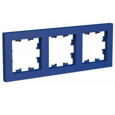 Рамка трехпостовая ATLASDESIGN, универсальная, АКВАМАРИН