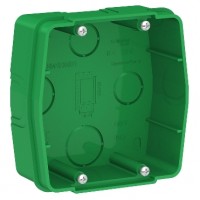 BLANCA коробка скрытой установки монтажная для силовых розеток, зеленый