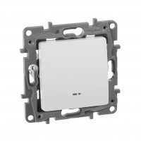 Выключатель с подсветкой - Etika - 10 A - 250 В~ - белый