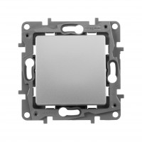 Выключатель одноклавишный - Etika - 10 AX - 250 В~ - алюминий