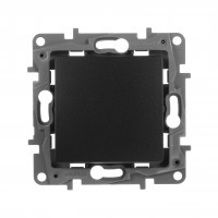 Выключатель одноклавишный - Etika - 10 AX - 250 В~ - антрацит