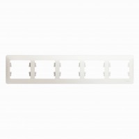 GLOSSA Рамка 5 постов перламутр