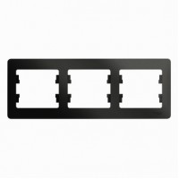 GLOSSA Рамка 3 поста антрацит