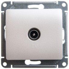 GLOSSA Розетка TV одиночная в рамку 1дБ перламутр (75 Ом)