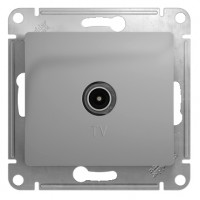 GLOSSA Розетка TV одиночная в рамку 1дБ алюминий (75 Ом)