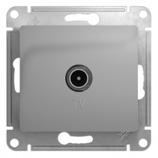 GLOSSA Розетка TV одиночная в рамку 1дБ алюминий (75 Ом)