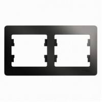 GLOSSA Рамка 2 поста антрацит