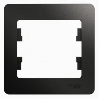 GLOSSA Рамка 1 пост антрацит