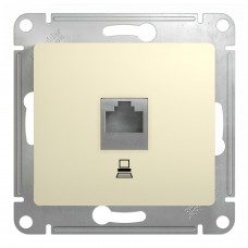 GLOSSA Розетка комп.RJ45 кат.5е в рамку беж.