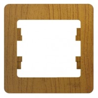 GLOSSA Рамка 1 пост дуб