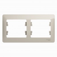 GLOSSA Рамка 2 поста молочный