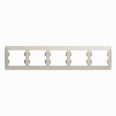 GLOSSA Рамка 5 постов молочная