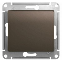 GLOSSA Выключатель 1-кл в рамку шоколад
