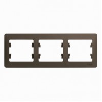 GLOSSA Рамка 3 поста шоколад