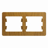 GLOSSA Рамка 2 поста дуб