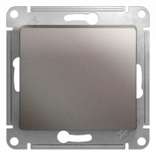 GLOSSA Выключатель 1-кл в рамку платина