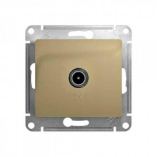 GLOSSA Розетка TV одиночная в рамку 1дБ титан