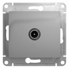 GLOSSA Розетка TV одиночная в рамку АНТЕННА коннектор, механизм, Алюминий