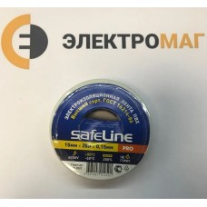 Изолента ПВХ 19 мм-20м белая Safeline