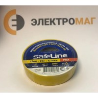 Изолента ПВХ 19 мм-20м желтая Safeline
