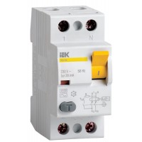 Выключатель дифференциального тока (УЗО) 2п 32A 30mA тип AC ВД1-63 ИЭК MDV10-2-032-030