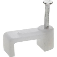 Скоба ЗУБР прямоугольная 8мм, с оцинкованным гвоздем, 50шт