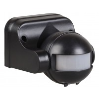 Датчик движения ИК настенный 1100Вт 180гр. 12м. IP44 черный (IEK) ДД 009