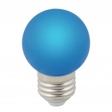 Volpe Лампа декоративная светодиодная, матовая LED-G45-1W/BLUE/E27/FR/С Синий цвет