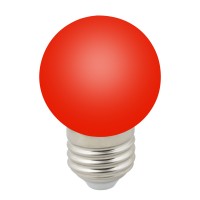 Volpe Лампа декоративная светодиодная, матовая LED-G45-1W/RED/E27/FR/С Красный цвет