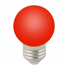 Volpe Лампа декоративная светодиодная, матовая LED-G45-1W/RED/E27/FR/С Красный цвет