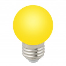 Volpe Лампа декоративная светодиодная, матовая LED-G45-1W/YELLOW/E27/FR/С Желтый цвет